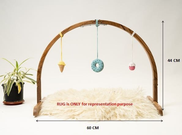 Rocking Potato Arch Baby Activity Gym- Crochet Desert - ABAG-CDSRT