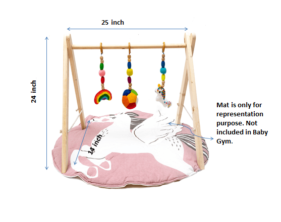 Rocking Potato Baby Activity Play Gym- Rainbow - BAG-RBU