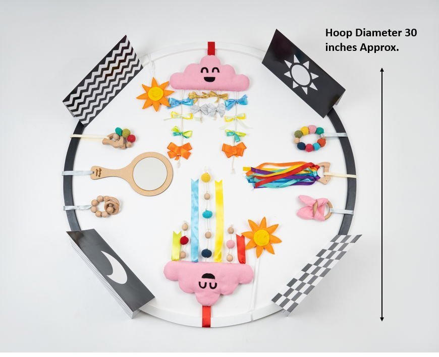 Rocking Potato Developmental Activity hoop (with toys) - DEVAH