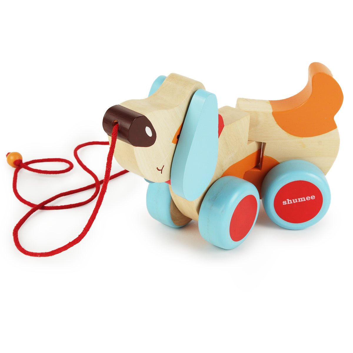 Shumee Bruno-The Dog- A Wooden Pull Along Toy - OTM-IN-IHD-DPA-W-2yr-0090