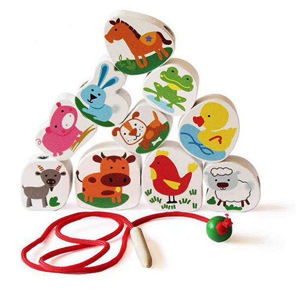 Shumee Farm Lacing Wooden Blocks - PP-IN-FLWB-W-1yr-0082