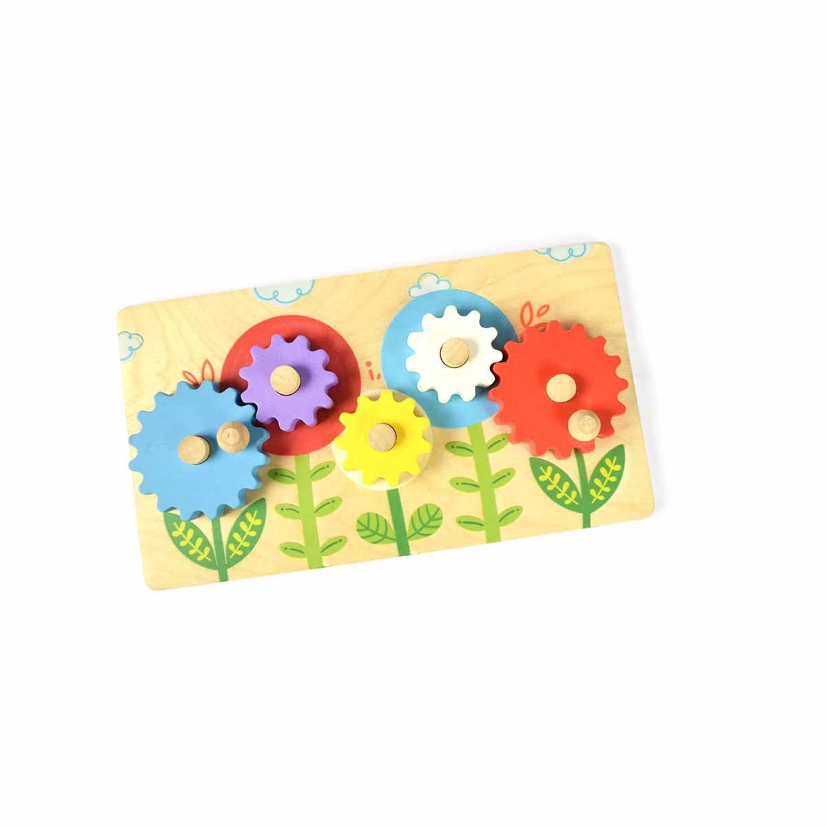 Shumee Flower Garden Wooden Gear Toy - PUZ-IN-WD-GT-W-3yr-0180
