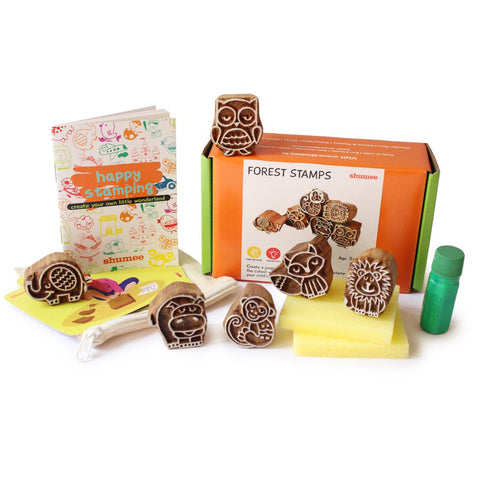 Shumee Forest Friends Wooden Stamps Set - EXP-IN_IHD-FF-W-3yr-0038