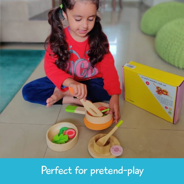 Shumee Lil Chef'S Wooden Cooking Set - EXP-IN-IHD-PP-W-3yr-0001