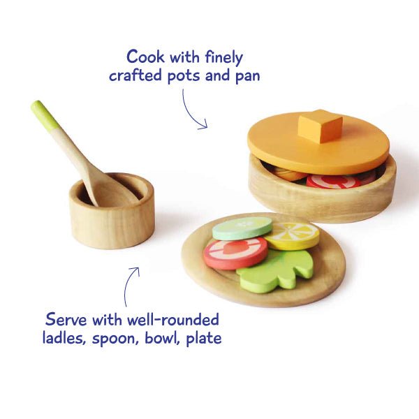Shumee Lil Chef'S Wooden Cooking Set - EXP-IN-IHD-PP-W-3yr-0001