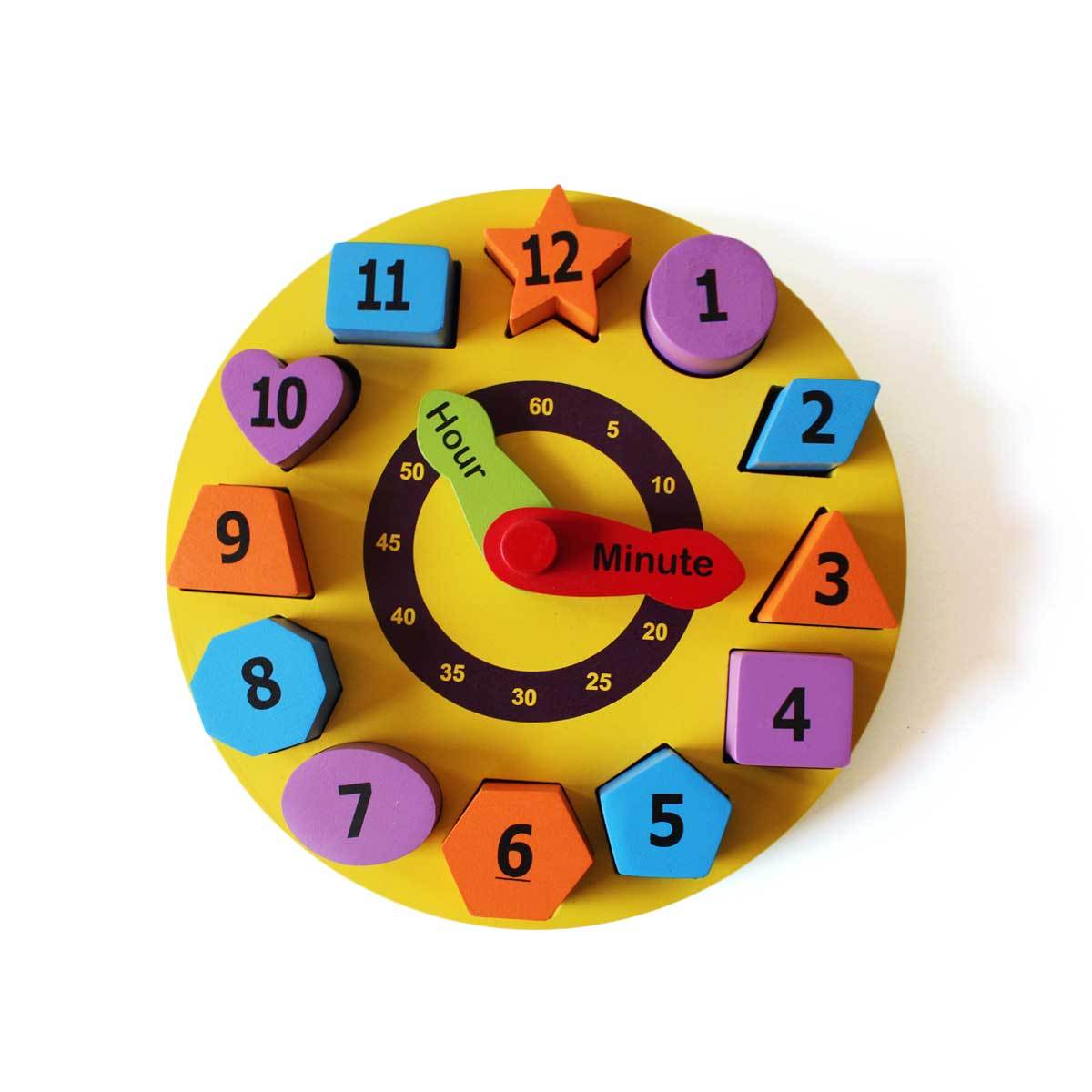 Shumee Shape Sorting Clock - EXP-IN-NOD-SC-W-3yr-0003