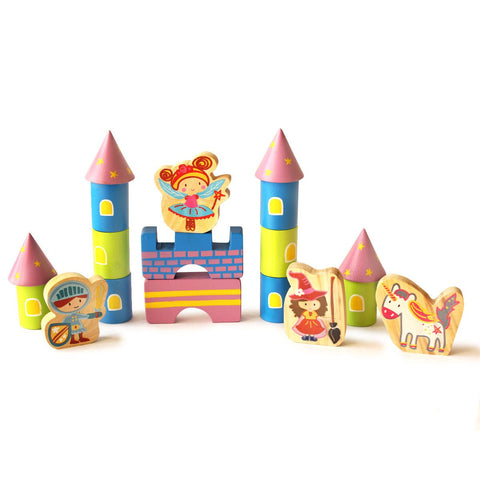 Shumee Starry Castle & Fantasy Characters Wooden Blocks - EXP-IN-IHD-BCB-W-3yr-0048