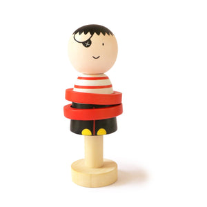 Pirate Rattle Shumee Wooden Pirate Rattle For Babies - DTM-IN-IHD-WPR-W-6m-0007