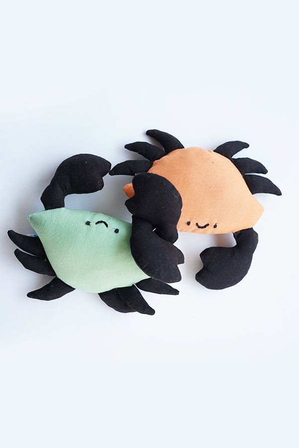Soul Slings Upcycled Soft Toy: Crabs- Set of 2 - ST017