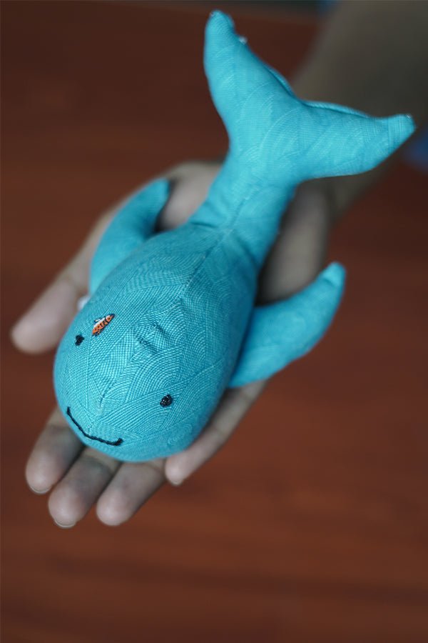 Soul Slings Upcycled Soft Toy: Maasa Whale - ST005