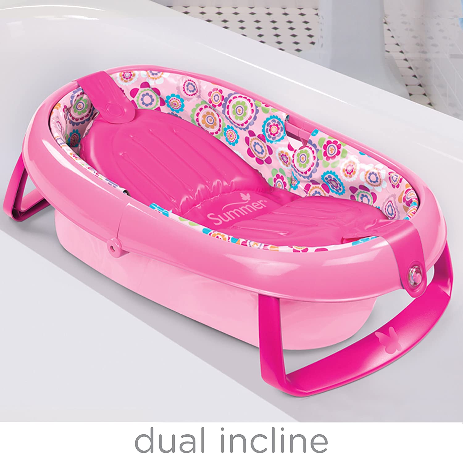 Summer Infant EasyStore Comfort Tub - Pink - 09365A