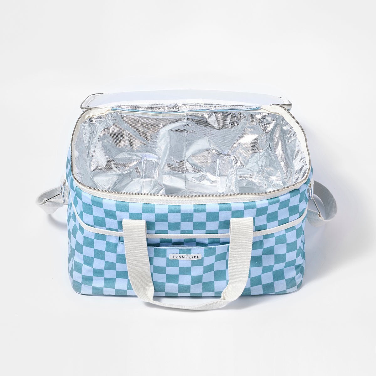 SUNNYLiFE Blue Color Canvas Cooler Bag Jardin Ocean - S3DCCBSS