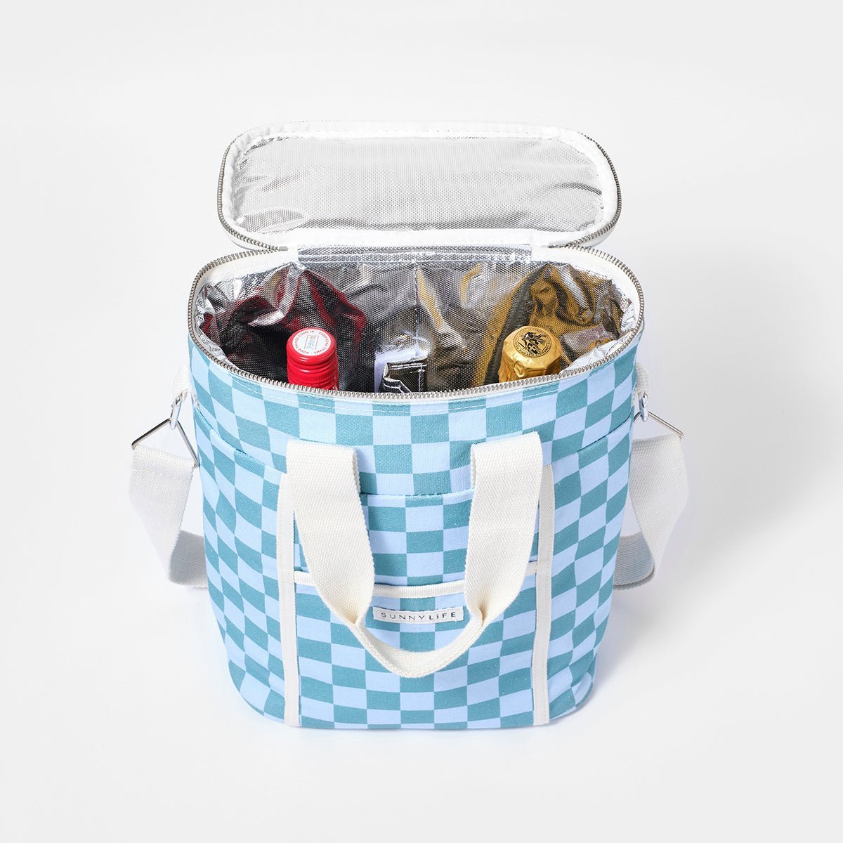 SUNNYLiFE blue color Canvas Drinks Bag Jardin Ocean - S3DDRKSS