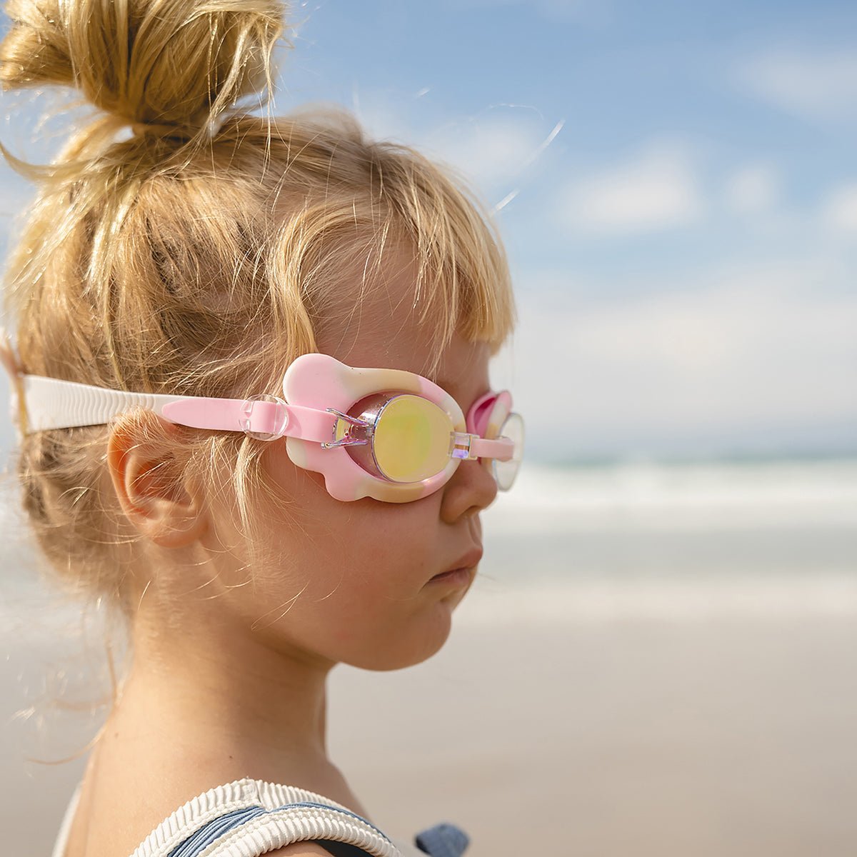 SUNNYLiFE Blue Color Mini Swim Goggles For Kids Mima The Fairy Pink Lilac - S3VGOGMI