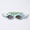 SUNNYLiFE Blue Color Mini Swim Goggles For Kids Shark Tribe Khaki - S3VGOGST