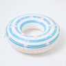 SUNNYLiFE Blue Stripes Inflatable Retro Pool Ring De Playa Stripe - S3LPOLDP