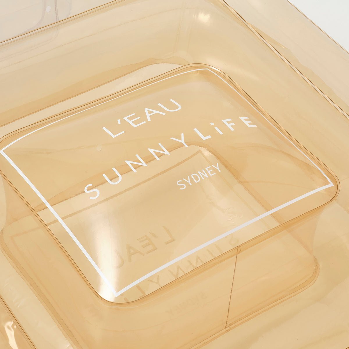 SUNNYLiFE Champagne Color Inflatable Luxe Lie-On Float Parfum - S3LLIEPA