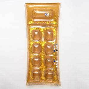 SUNNYLiFE Gold Color Inflatable Retro Lie-On Disco - S3LRLIGO