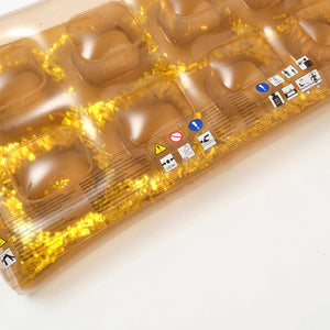 SUNNYLiFE Gold Color Inflatable Retro Lie-On Disco - S3LRLIGO