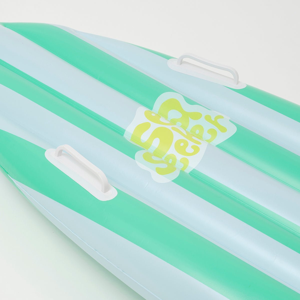 SUNNYLiFE Green And White Color Inflatable Ride With Me Surfboard Float Sea Seeker Ocean - S3LSRFSS