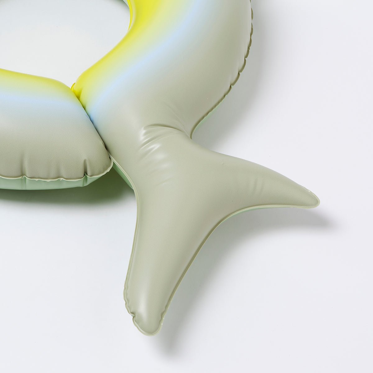 SUNNYLiFE Green Color Inflatable Kiddy Pool Ring Shark Tribe Khaki - S3LKPOST