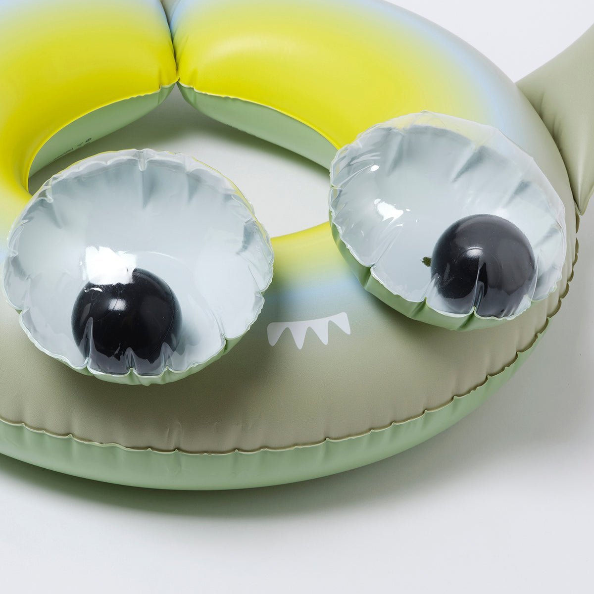 SUNNYLiFE Green Color Inflatable Kiddy Pool Ring Shark Tribe Khaki - S3LKPOST