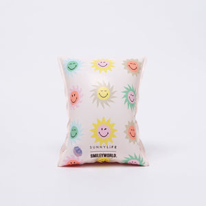 SUNNYLiFE Multicolor Inflatable Buddy Float Bands SMILEY World Sol Sea - S3LBARSM