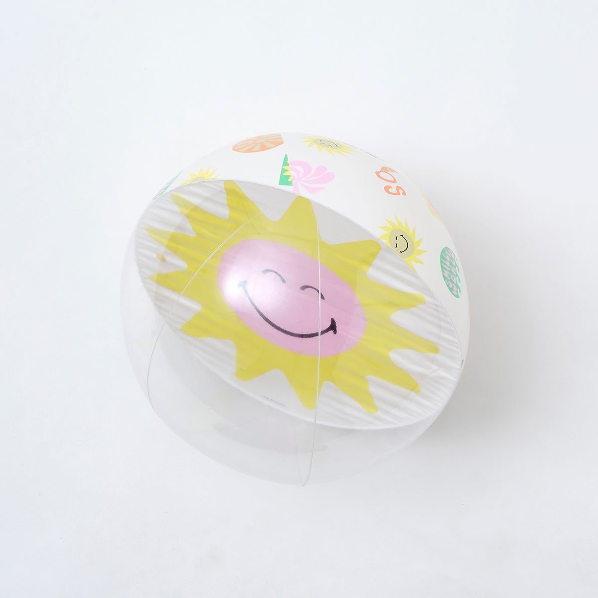 SUNNYLiFE Multicolor Inflatable Pool Ring And Ball Set SMILEY World Sol Sea - S3LPOBSM