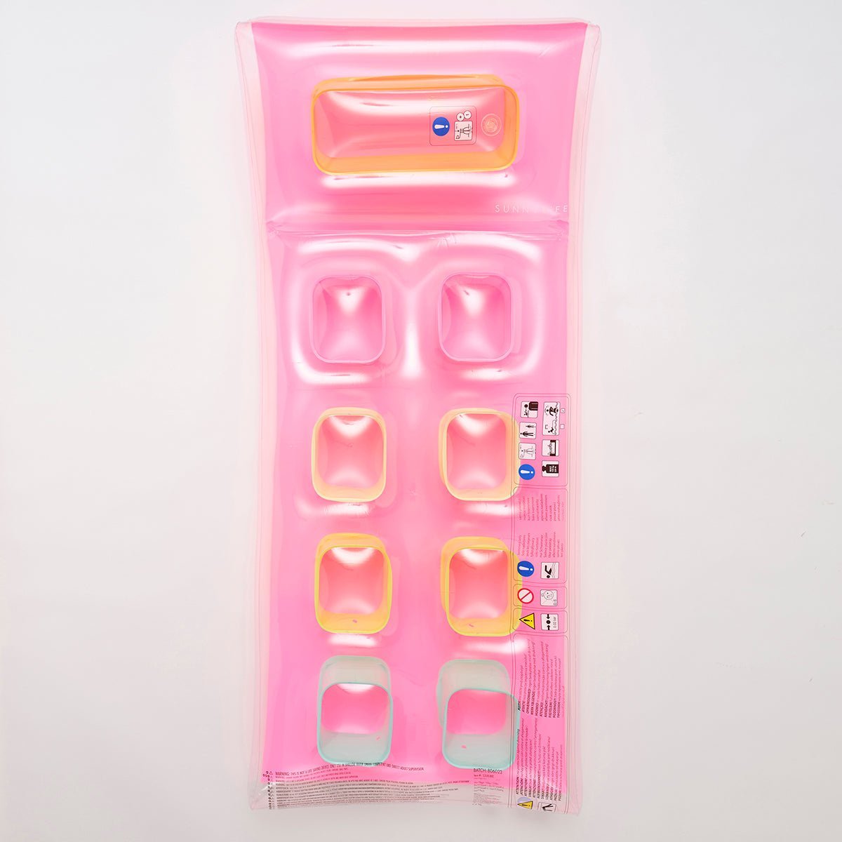SUNNYLiFE Multicolor Inflatable Retro Lie-On Flash Back - S3LRLIBE