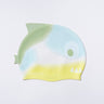 SUNNYLiFE Multicolor Shaped Swimming Cap Shark Tribe Khaki - S3VCAPST