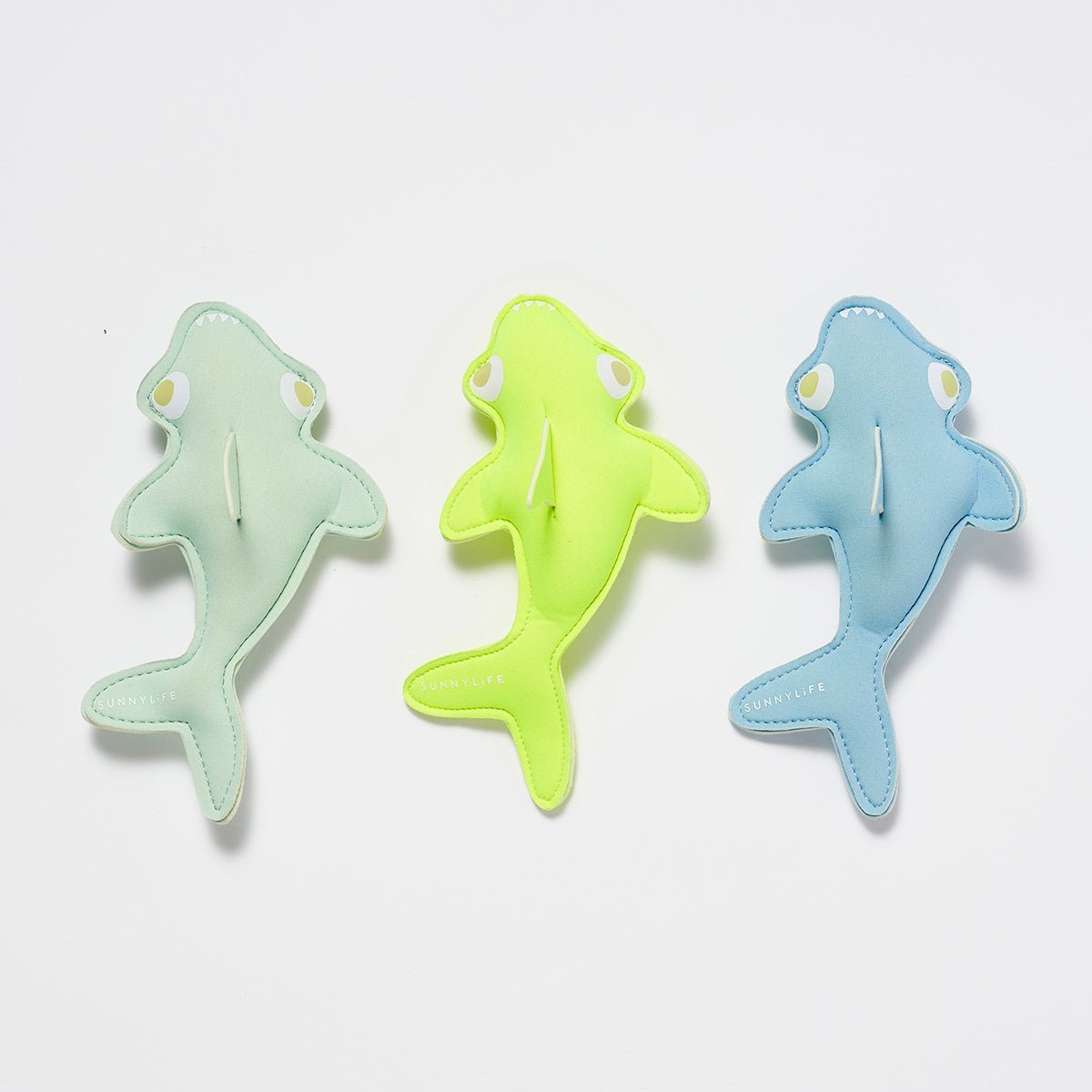 SUNNYLiFE multicolor Shark Dive Buddies Dive Buddies Shark Tribe Blue Neon Citrus - S3VDIVST