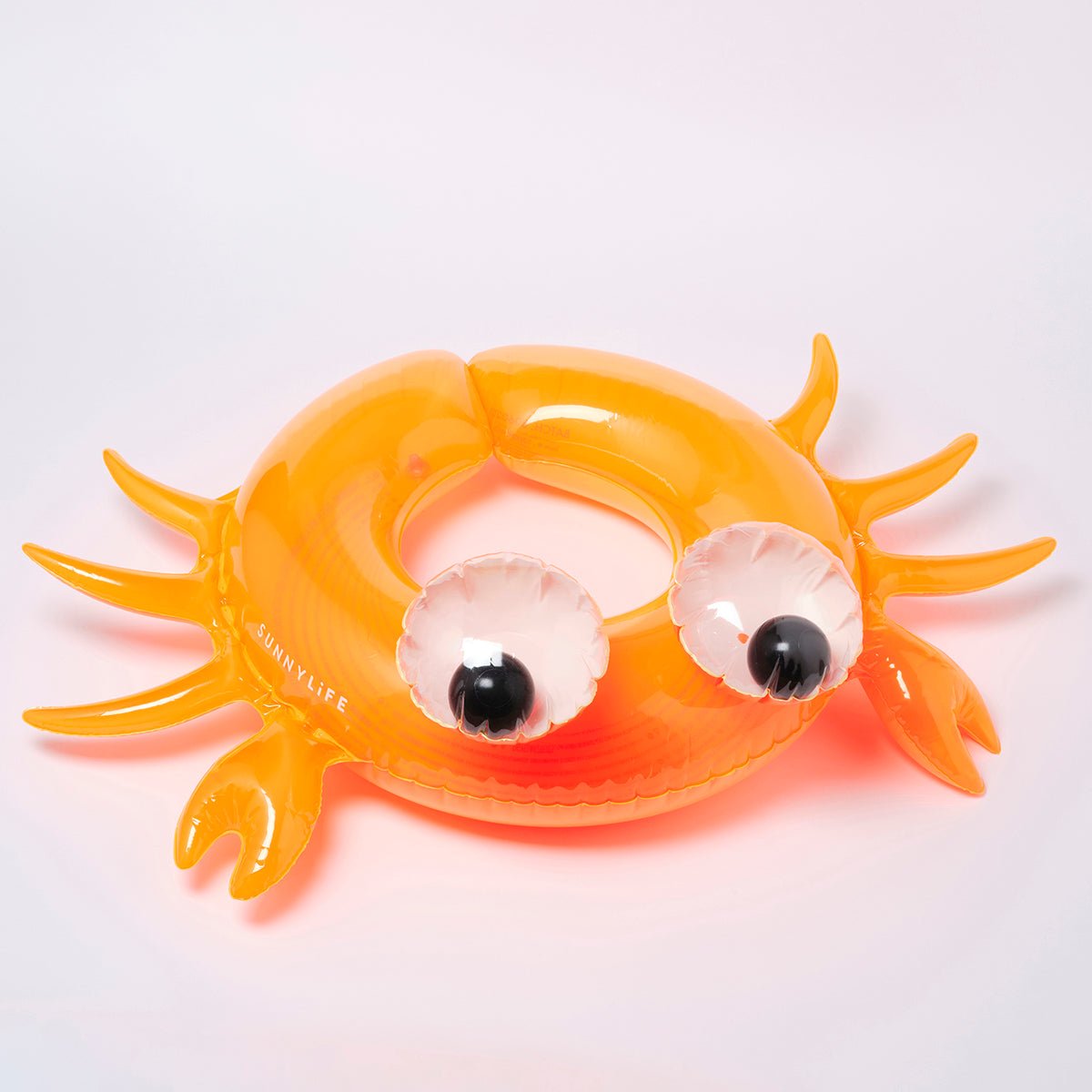 SUNNYLiFE Orange Color Inflatable Kiddy Pool Ring Sonny The Sea Creature - S3LKPOSO