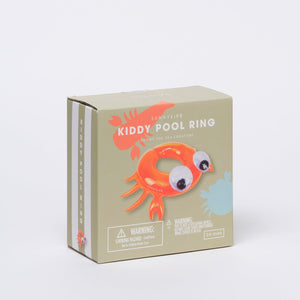 SUNNYLiFE Orange Color Inflatable Kiddy Pool Ring Sonny The Sea Creature - S3LKPOSO