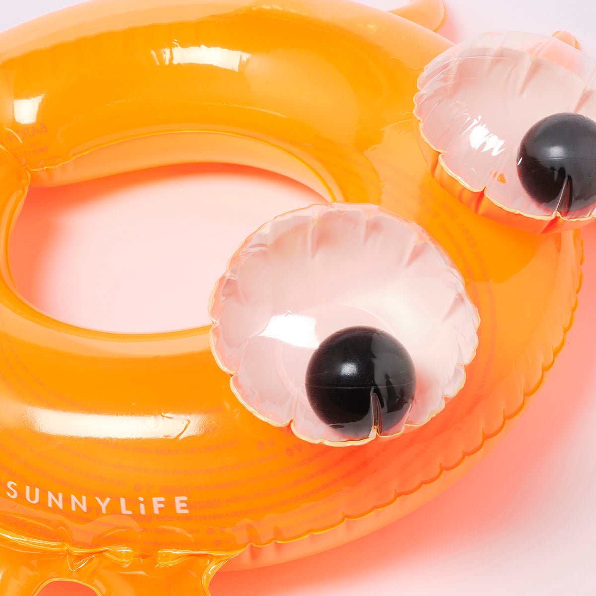 SUNNYLiFE Orange Color Inflatable Kiddy Pool Ring Sonny The Sea Creature - S3LKPOSO