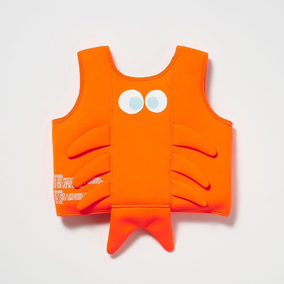 SUNNYLiFE Orange Color Swim Vest 3-6 Sonny the Sea Creature - S3VVELSO