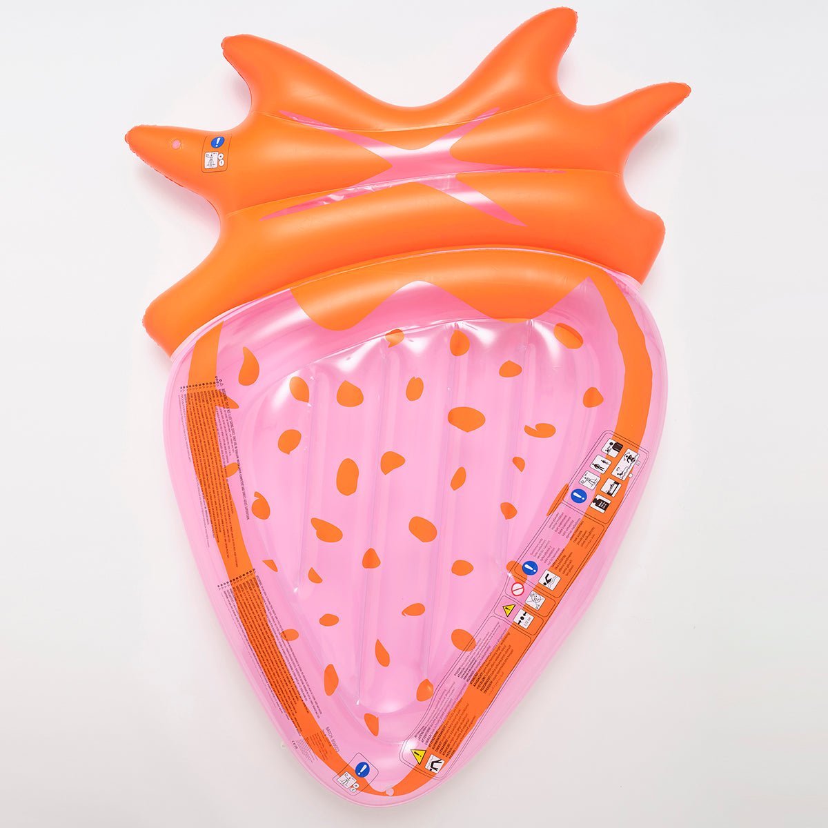 SUNNYLiFE Pink Color Inflatable Luxe Lie-On Float Strawberry Pink Berry - S3LLIESB