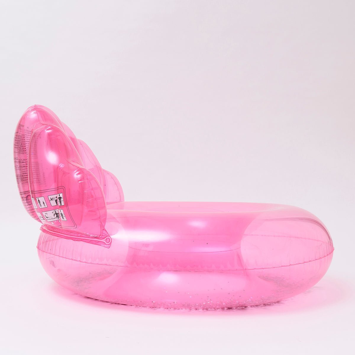 SUNNYLiFE Pink Color Inflatable Luxe Pool Ring Shell Bubblegum - S3LPOLGS