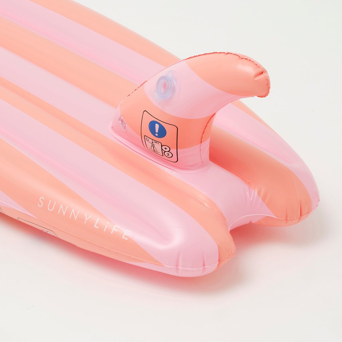 SUNNYLiFE Pink Color Inflatable Ride With Me Surfboard Float Sea Seeker Strawberry - S3LSRFSB
