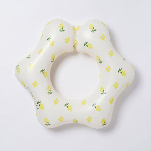 SUNNYLiFE Sunflower Print Inflatable Kiddy Pool Ring Mima The Fairy Lemon - S3LKPOMI