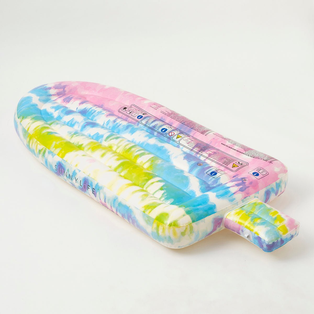 SUNNYLiFE Tie Dye Color Inflatable Luxe Lie-On Float Ice-Pop - S3LLIEIP