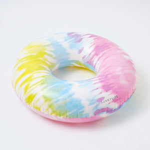 SUNNYLiFE Tie Dye Color Inflatable Pool Ring Tie Dye Sorbet - S3LPOLTD
