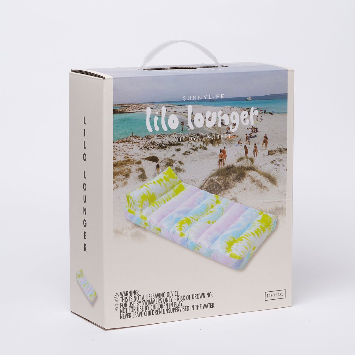 SUNNYLiFE Tie Dye color Lilo Lounger Sorbet - S3LTUBTD