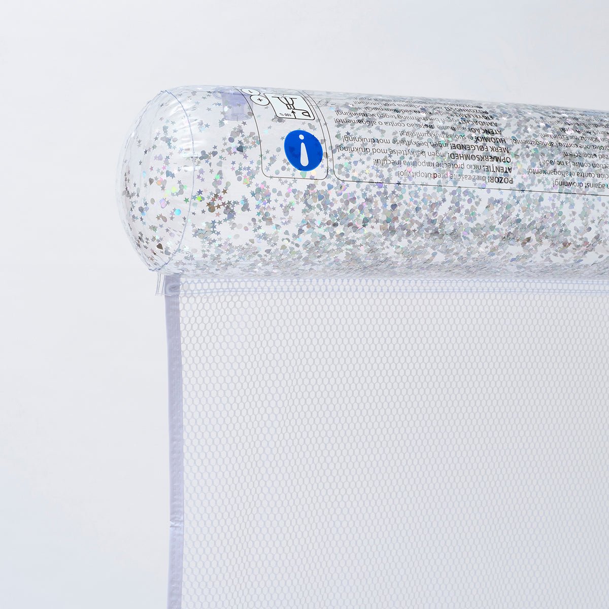 SUNNYLiFE Transparent Inflatable Bolster Hammock Float Glitter - S3LHAMGL