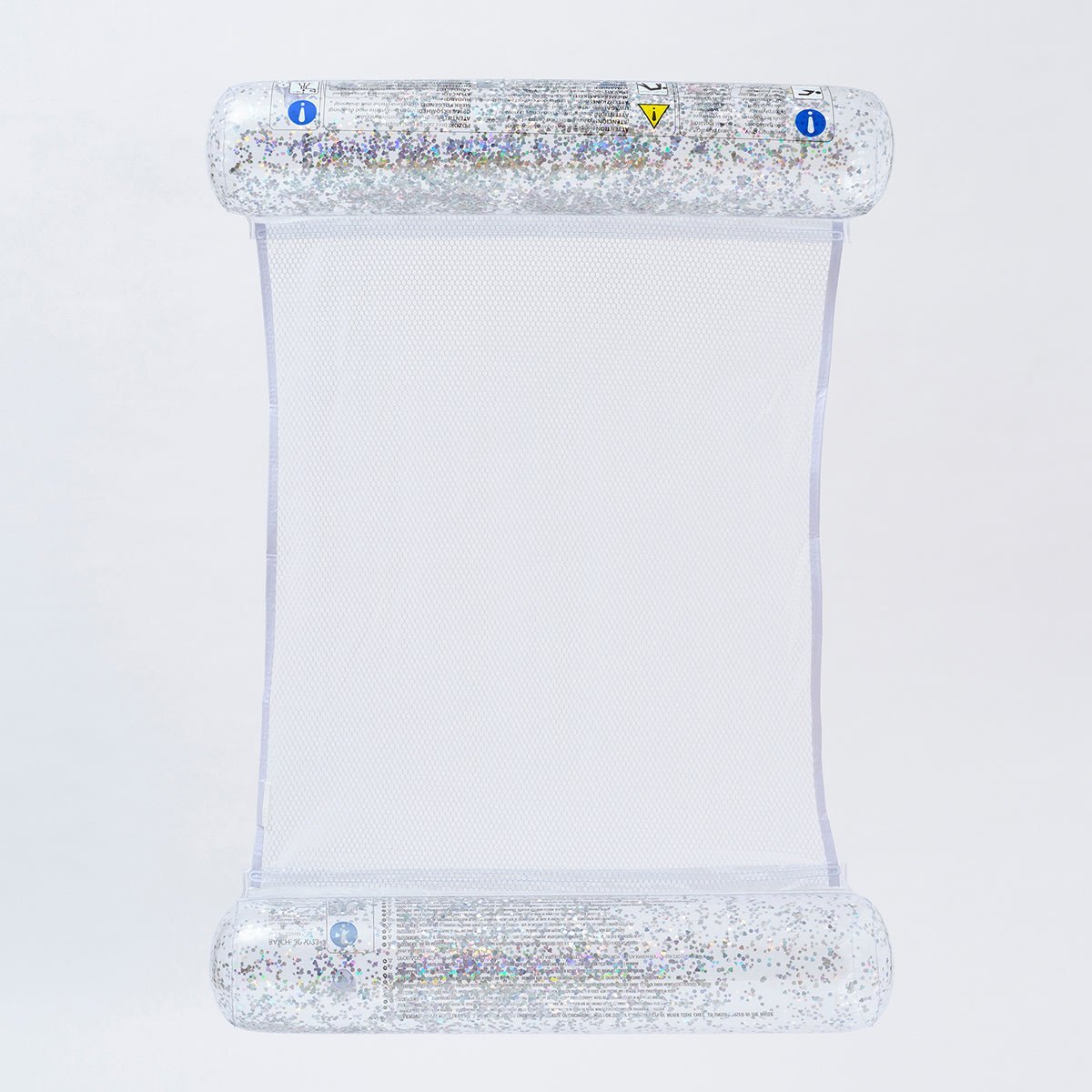SUNNYLiFE Transparent Inflatable Bolster Hammock Float Glitter - S3LHAMGL