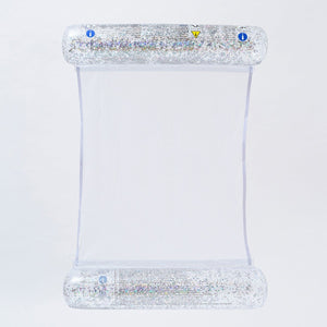 SUNNYLiFE Transparent Inflatable Bolster Hammock Float Glitter - S3LHAMGL