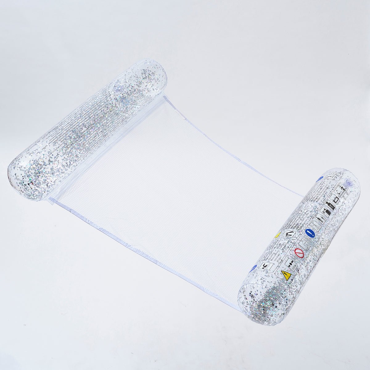SUNNYLiFE Transparent Inflatable Bolster Hammock Float Glitter - S3LHAMGL