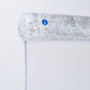 SUNNYLiFE Transparent Inflatable Bolster Hammock Float Glitter - S3LHAMGL