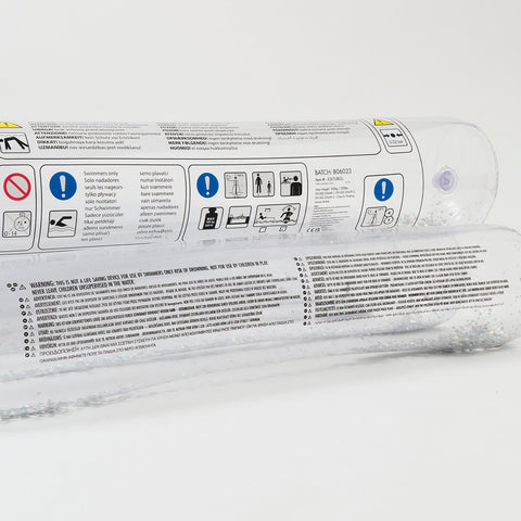 SUNNYLiFE Transparent Inflatable Glitter Lilo Float Tube - S3LTUBGL