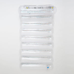SUNNYLiFE Transparent Inflatable Glitter Lilo Float Tube - S3LTUBGL