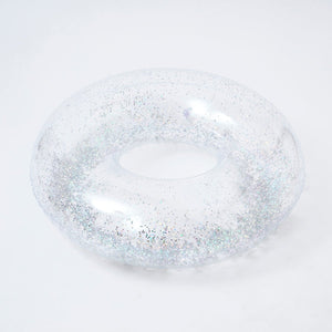 SUNNYLiFE Transparent Inflatable Pool Ring Glitter - S3LPOLGL